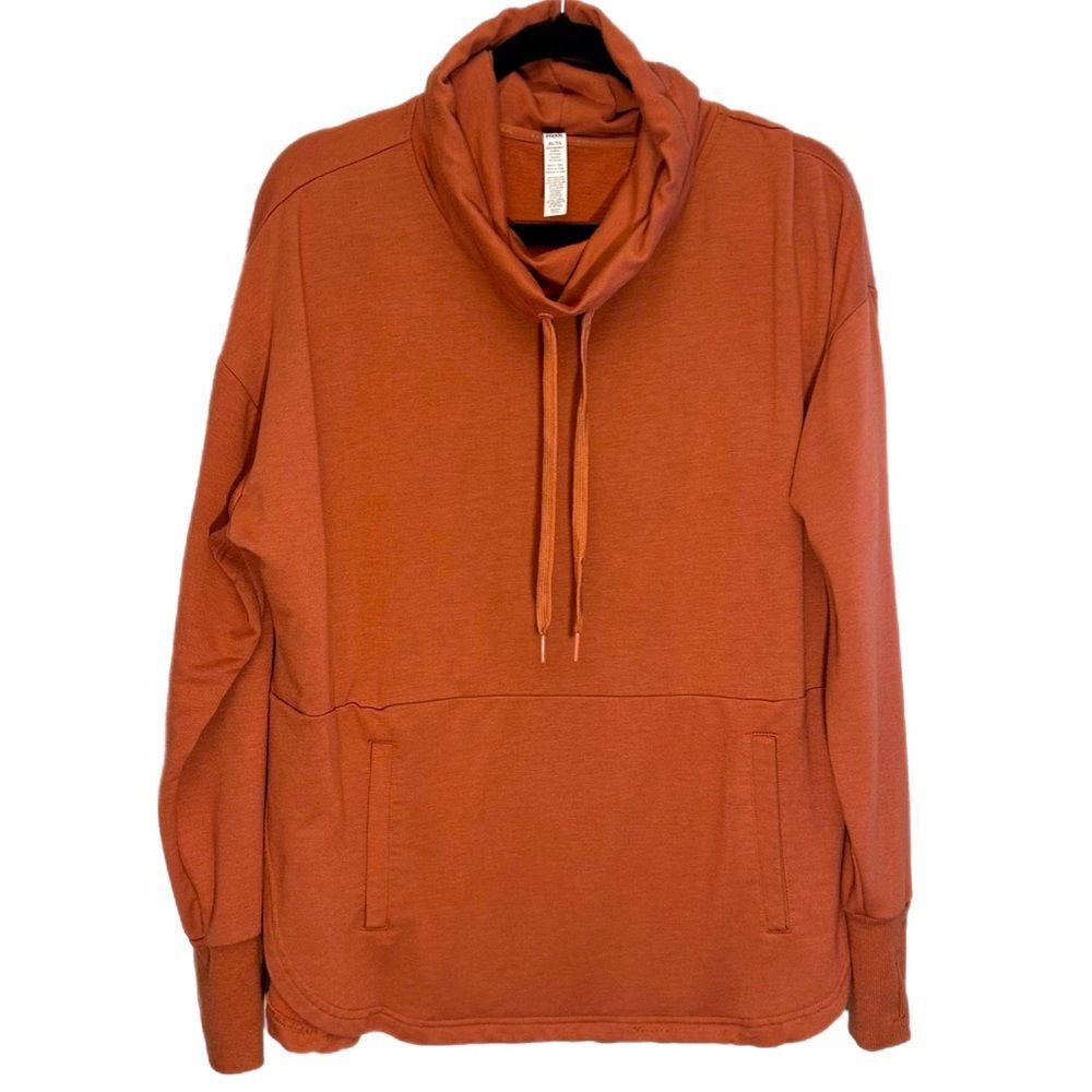 RBX Women’s XL Burnt Orange Sweatshirt Drawstring Kangaroo Pouch